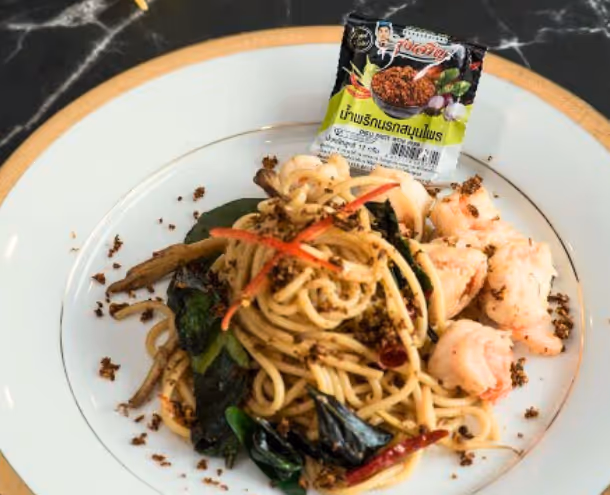 สปาเก็ตตี้ น้ำพริกนรกสมุนไพร | แนะนำเมนูอร่อยจากน้ำพริกรุ่งเจริญ